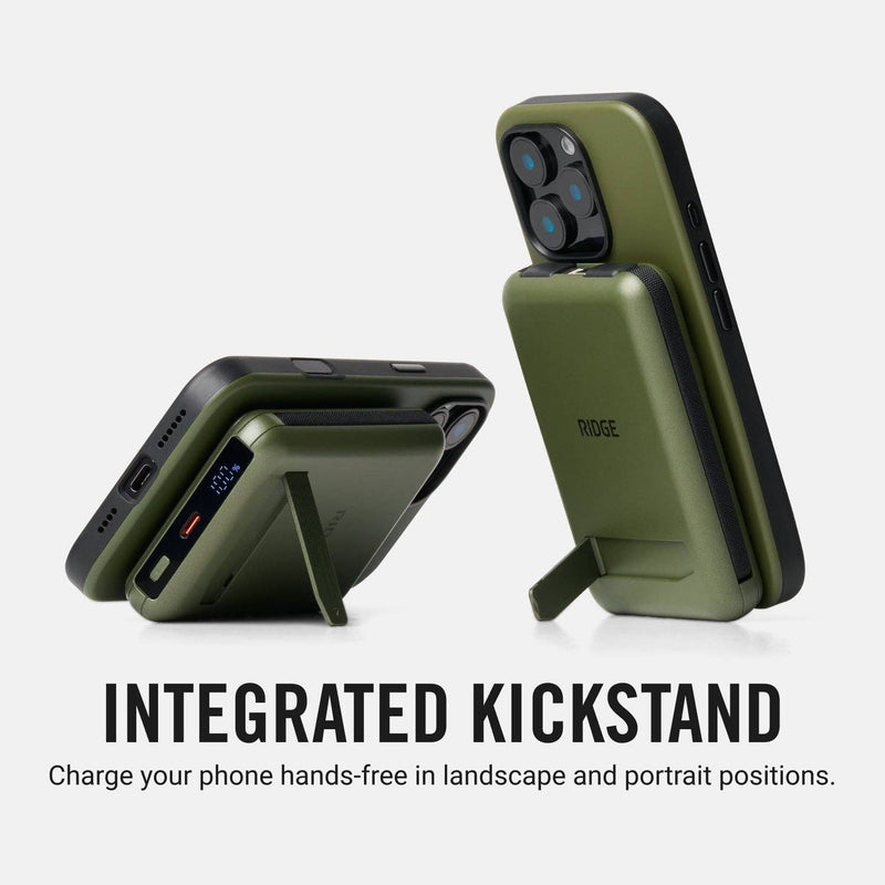 Ridge Power Bank - 10k mAh - Matte Olive: Matte Olive
