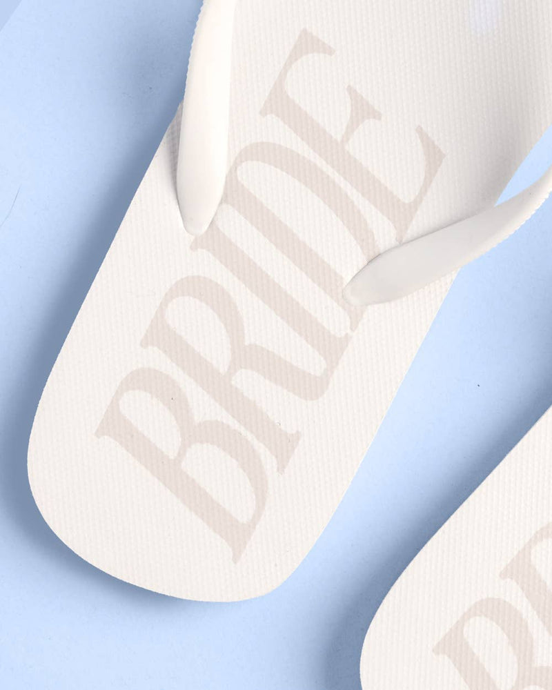 Bride Flip Flops | Bachelorette Beach Wedding Sandals