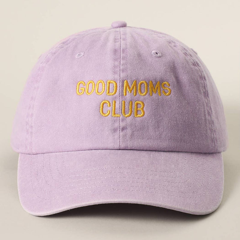 GOOD MOMS CLUB Embroidered Cotton Baseball Cap
: LILAC