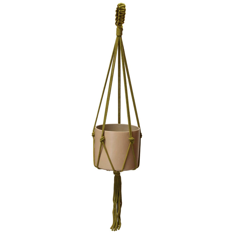 Macramé Plant Hanger | Moss Green