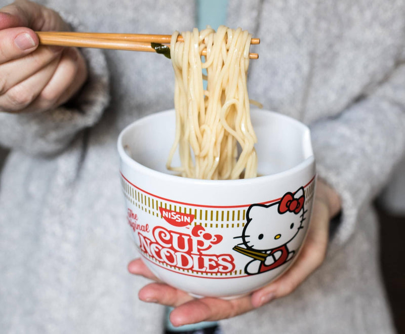 Hello Kitty Cup Noodles Ramen Bowl w/ Chopsticks