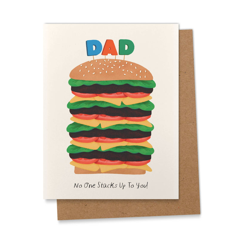 No One Stacks Up To You - Father's Day Greeting Card