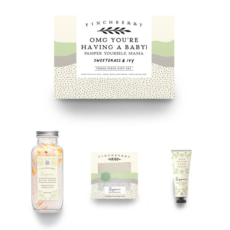 OMG You're Having A Baby 3 
Pc Baby Shower Gift Set for Moms