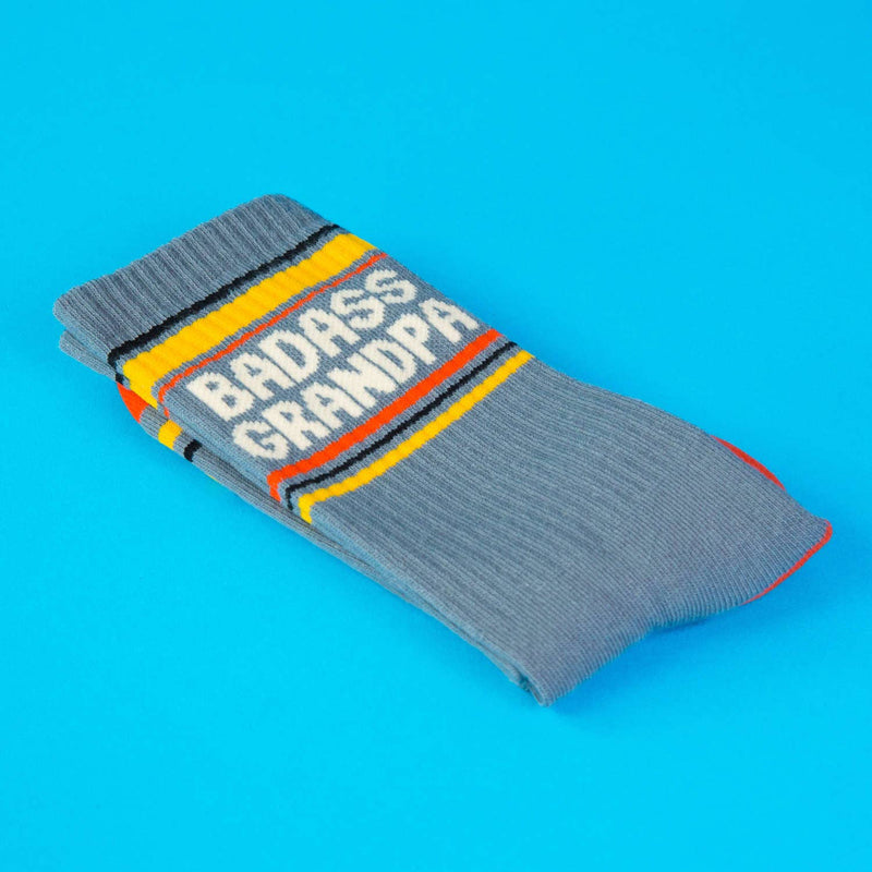 Badass Grandpa Gym Crew Socks