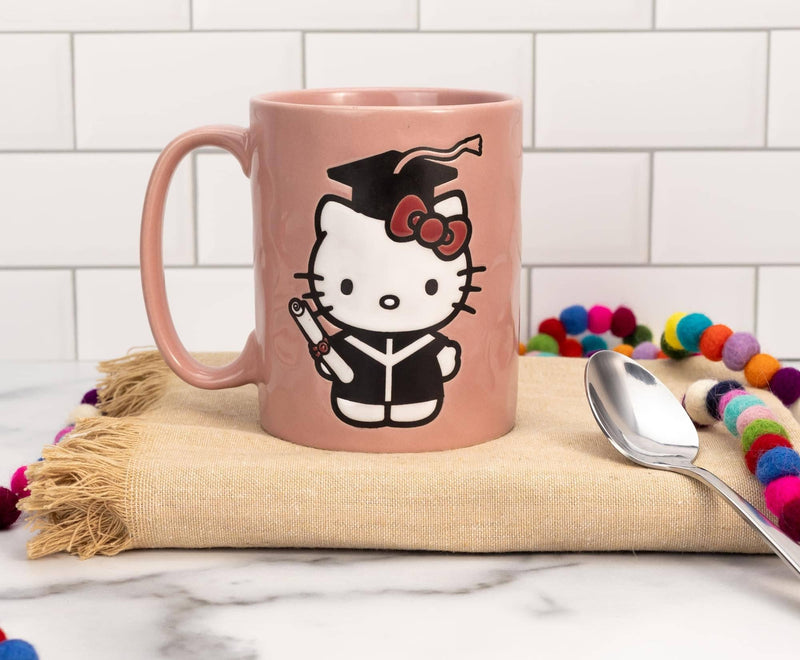 Hello Kitty Graduation 17oz Ceramic Pottery Mug