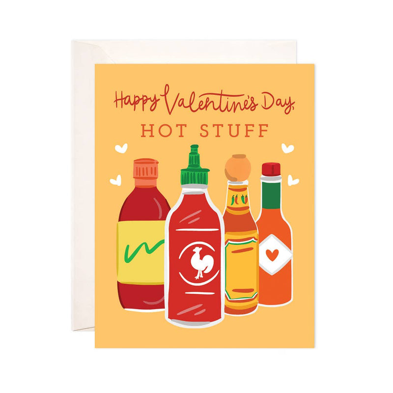 Hot Stuff Valentine Greeting Card - Valentine's Day Card: Single Card