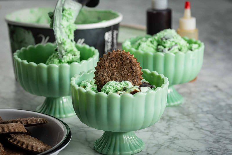 Jadeite Glass Collection Sundae Dish