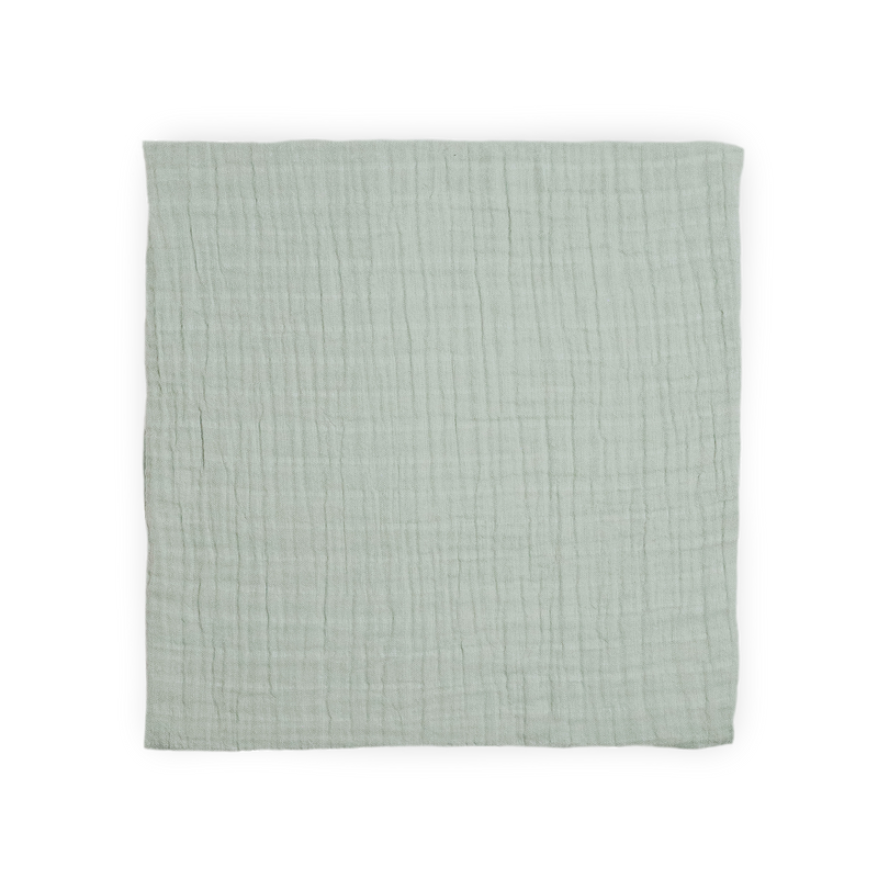 Organic Cotton Muslin Swaddle Blanket | White Sage