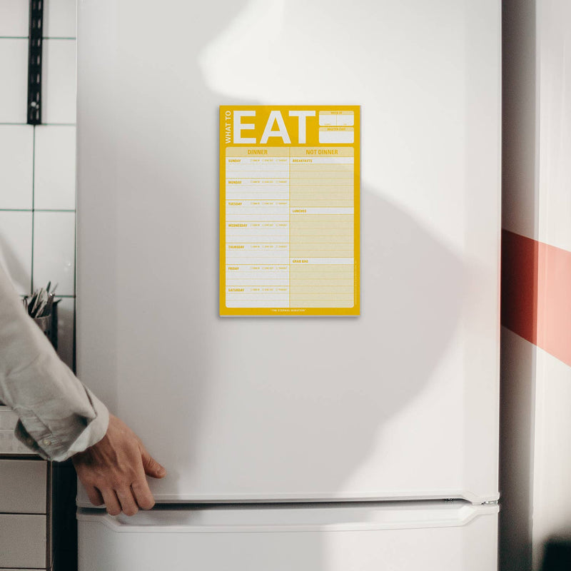What to Eat Pad with Magnet (Yellow)