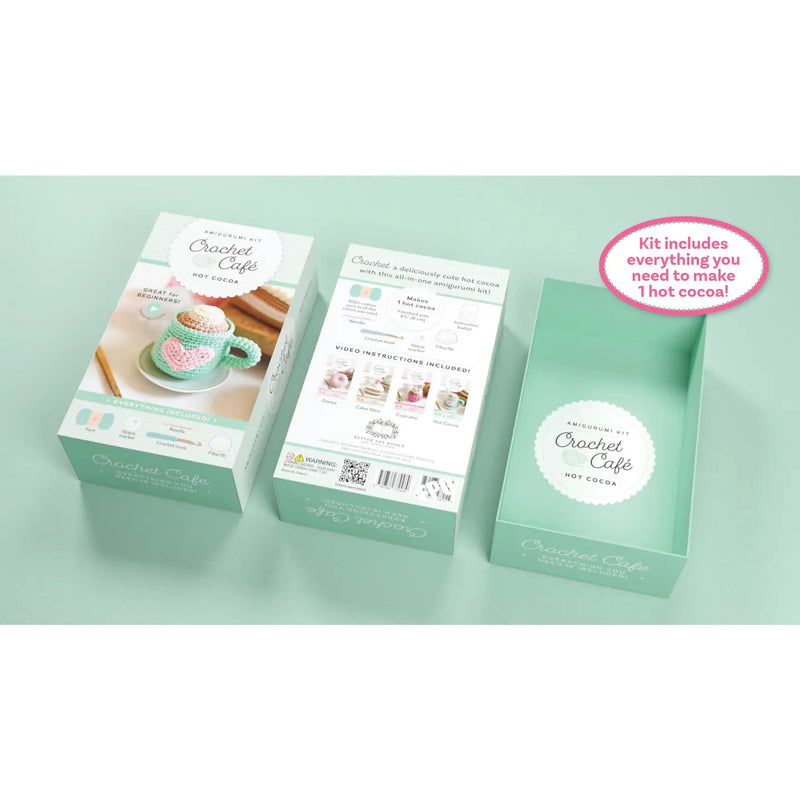 Crochet Café Amigurumi Kit Hot Cocoa