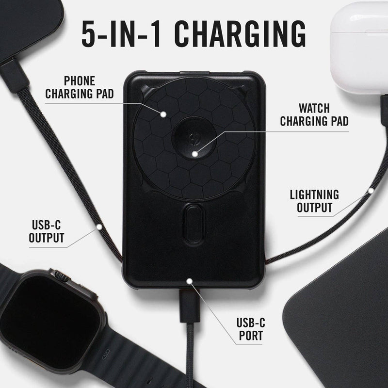 Ridge Power Bank - 10k mAh - Matte Black: Matte Black