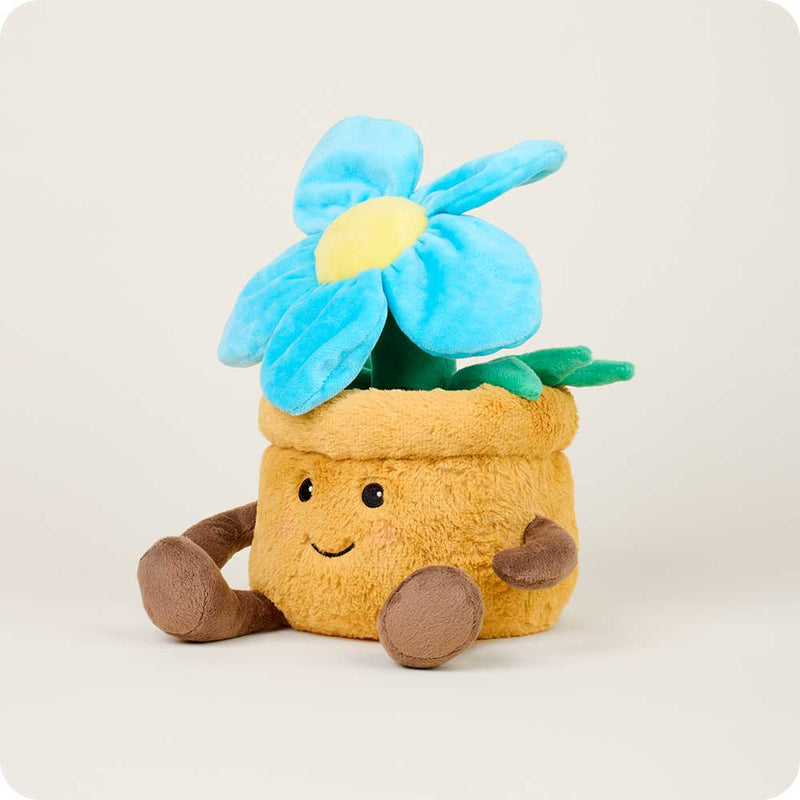 Blue Flower Pot Warmies Plants Great for Floral Shops
