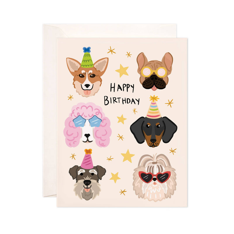 Birthday Dogs Greeting Card - Birthday Card