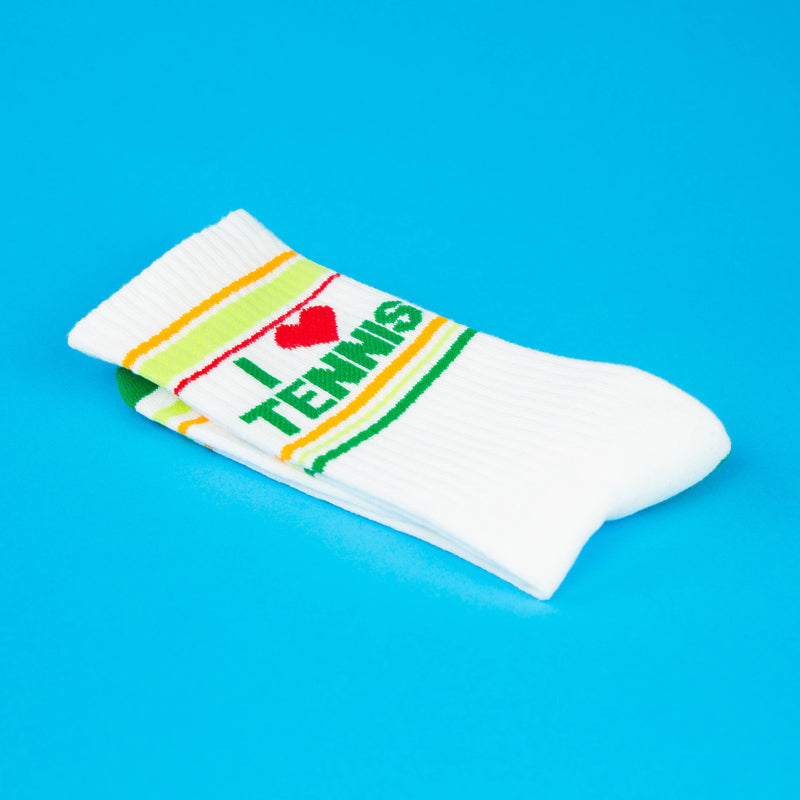 I ❤️ Tennis Gym Crew Socks