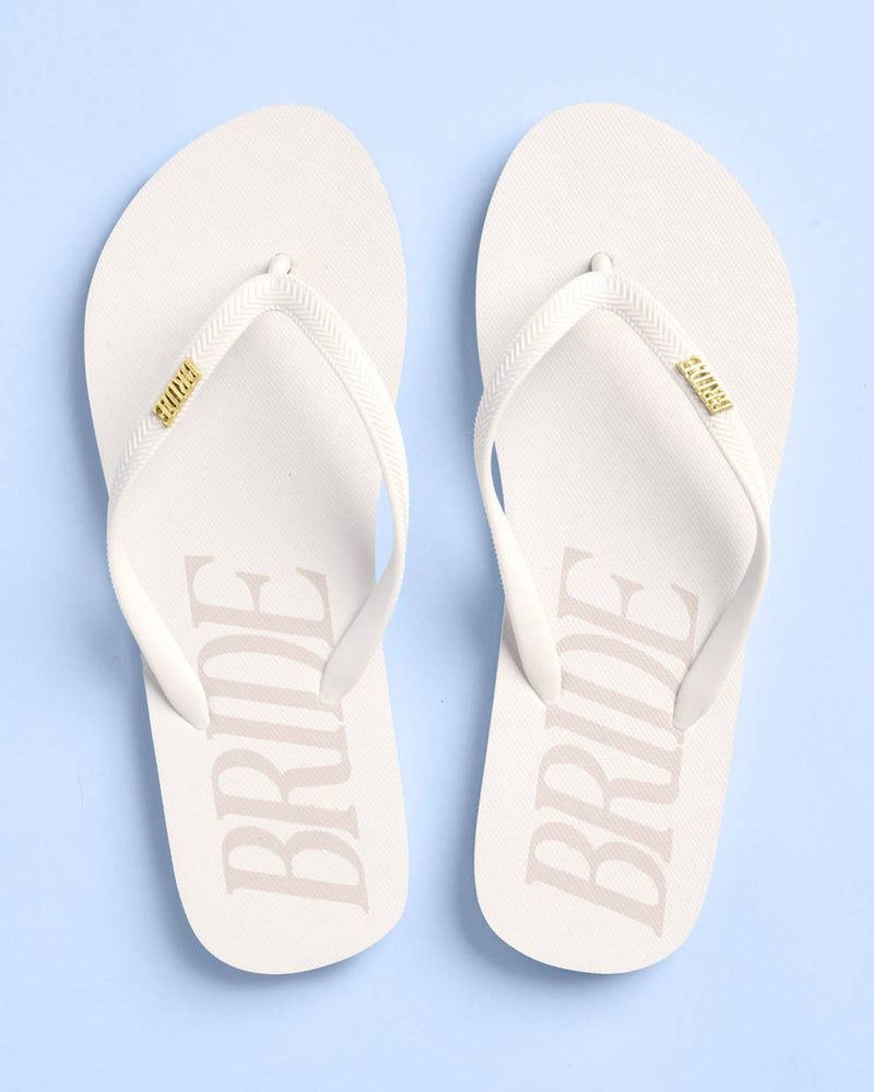 Bride Flip Flops | Bachelorette Beach Wedding Sandals