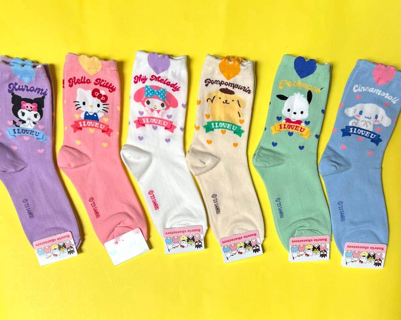 Sanrio New Heart Mark Cotton Ultra Soft Ankle Socks: Hello Kitty