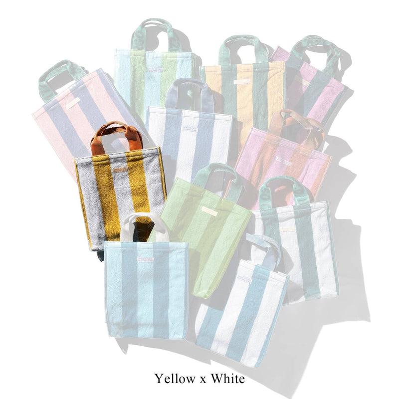Covered Towel Document Bag: Green x Yellow