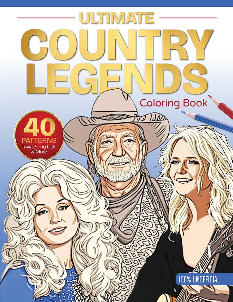 Ultimate Country Legends Coloring Book cover