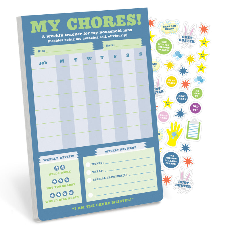 My Chores Weekly Tracker Pad Can-Do Pad