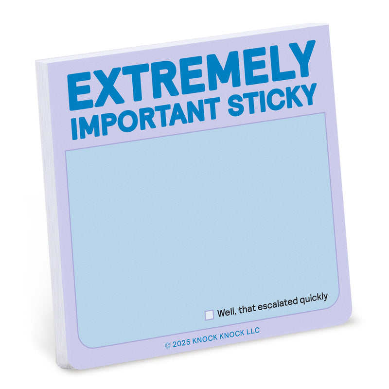 Extremely Important Sticky Note