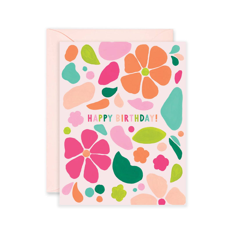 Colorful Blob Birthday Card