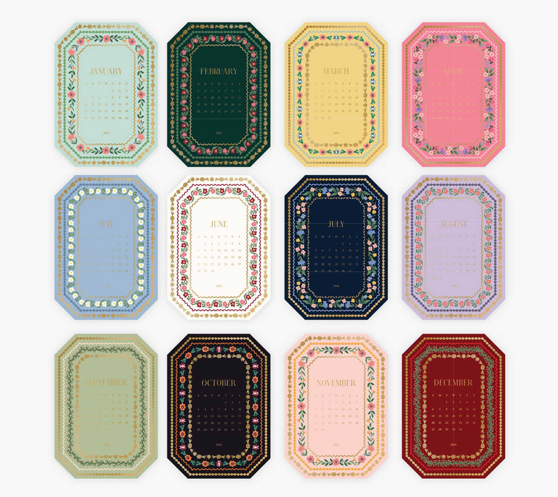 2026 Wildwood Brass Easel Desk Calendar