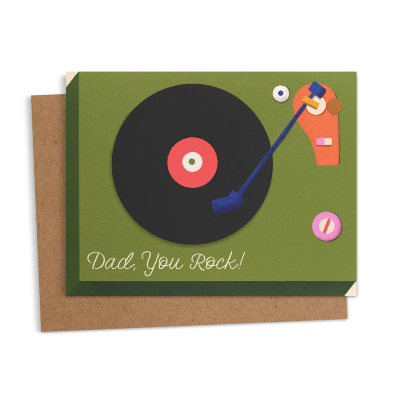 Dad You Rock Father's Day Greeting Card