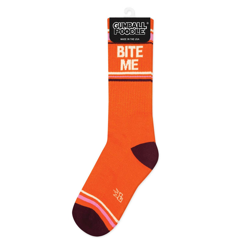 Bite Me Gym Crew Socks