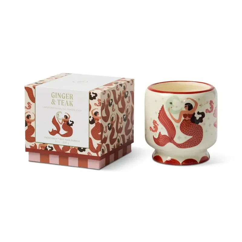 Ginger & Teak | A Dopo "Mermaid & Moon" 8 oz Ceramic Candle