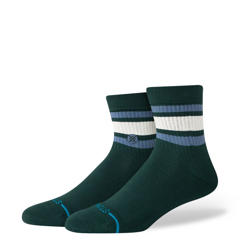 COTTON QUARTER MEDIUM CUSHION SOCKS PINE