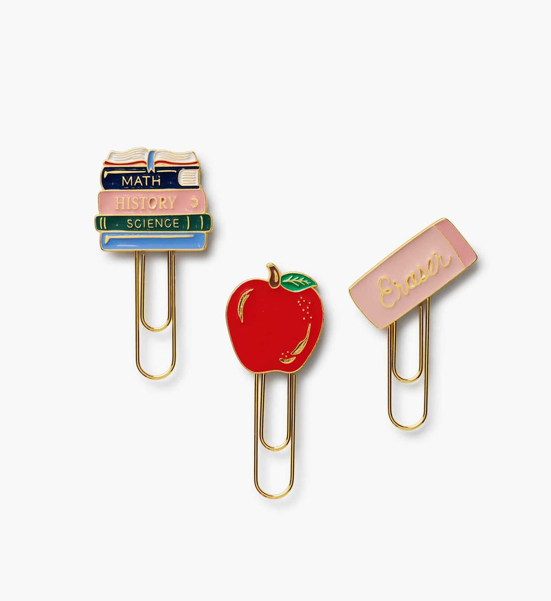 Schoolhouse Enamel Paper Clip Set