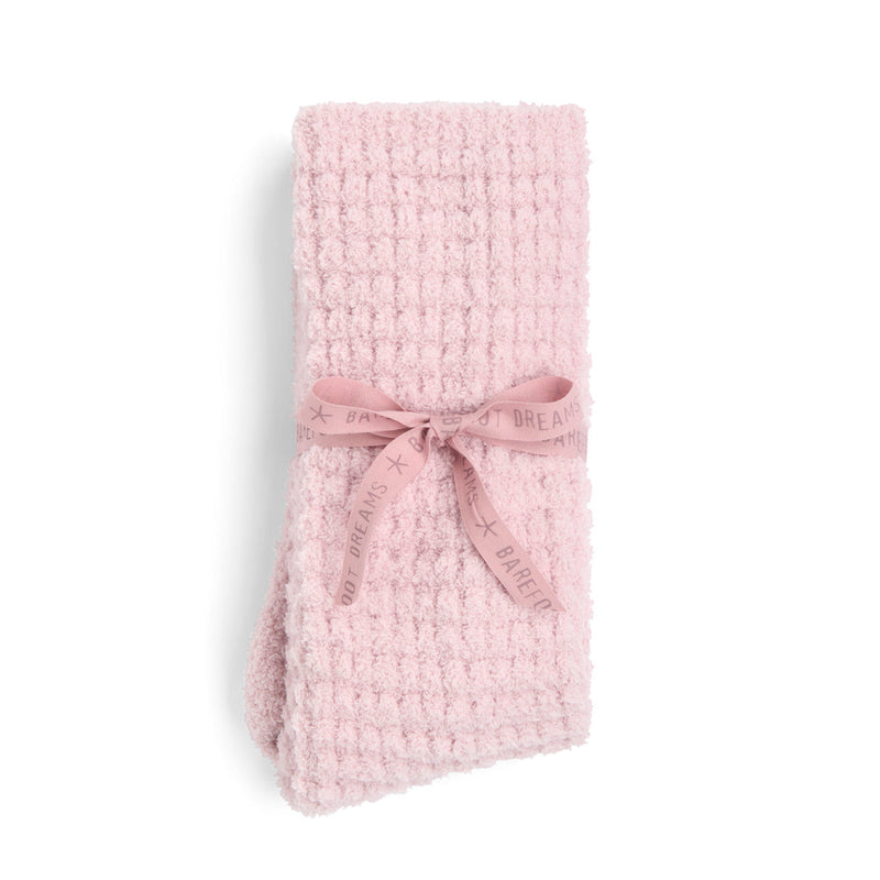 CozyChic® Waffle Socks in Petal, gift bow