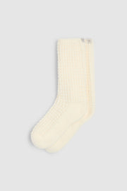 CozyChic® Waffle Socks in Pearl
