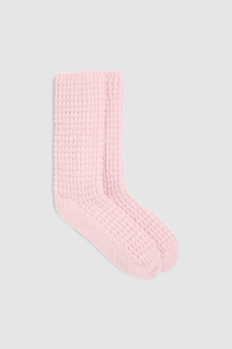 CozyChic® Waffle Socks in Petal