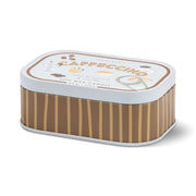 Cappuccino Bistro tin candle with lid