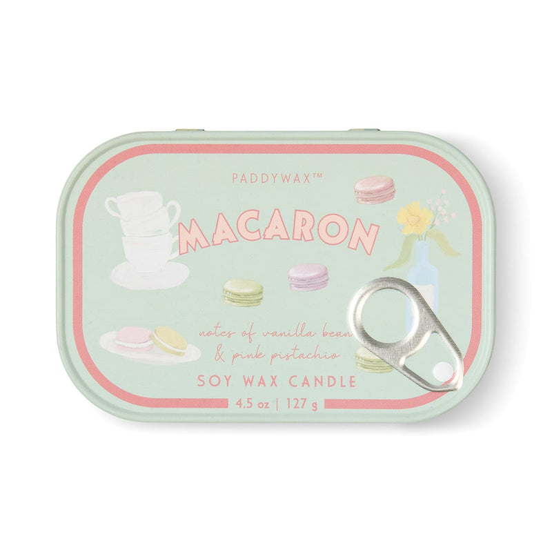 Macaron Bistro 4.5 oz tin candle