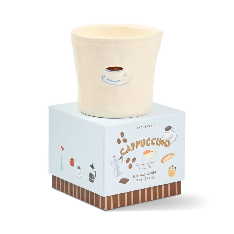Cappuccino Bistro 8 oz ceramic candle