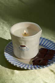 Cappuccino Bistro candle styled