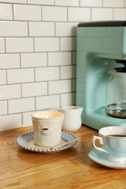 Cappuccino Bistro candle lifestyle