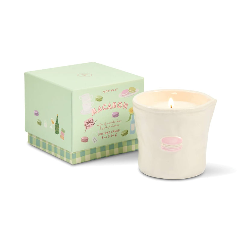 Macaron Bistro candle detail