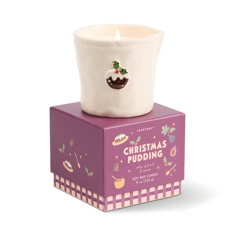 Bistro Christmas Pudding Candle
