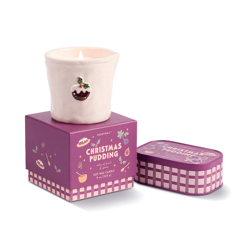 Bistro Christmas Pudding Candle