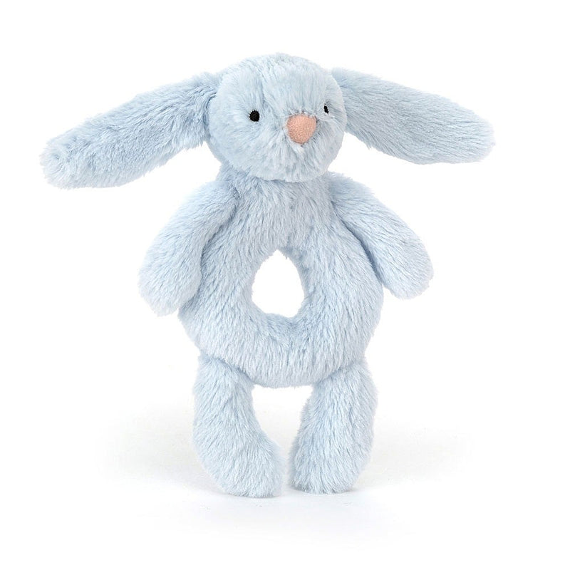 Bashful Blue Bunny Ring Rattle - LOCAL FIXTURE