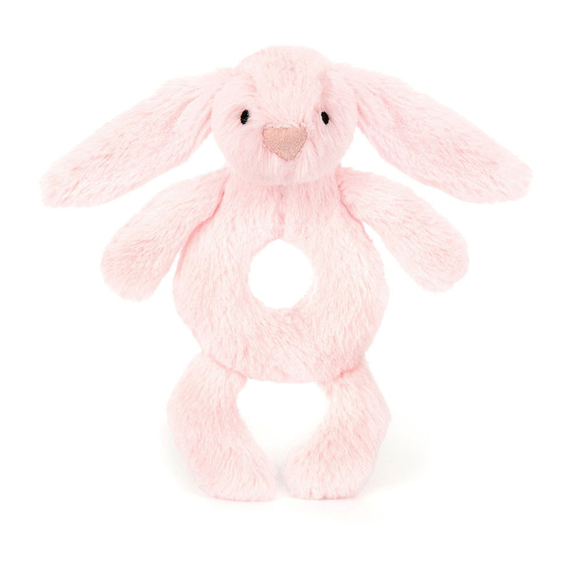 Bashful Bunny Ring Rattle Baby Pink