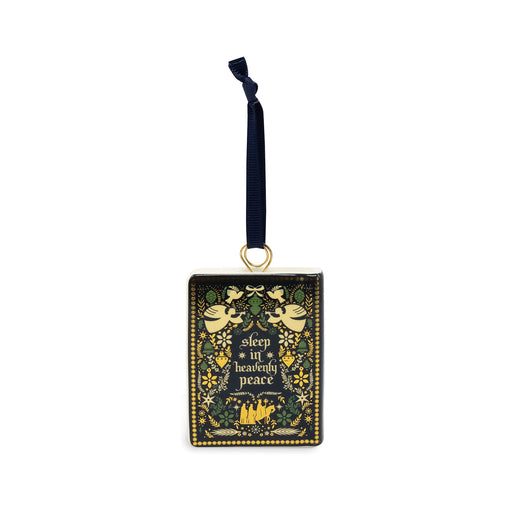 Ceramic Book Ornament, Silent Night