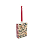 Ceramic Book Ornament, Twelve Days of Christmas