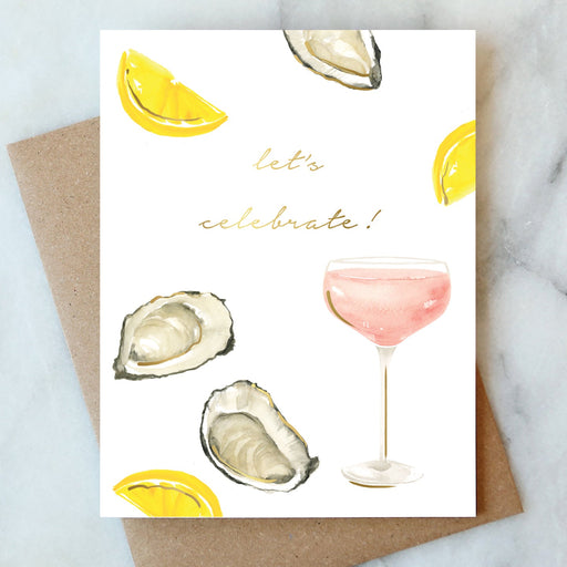 Oysters and Rose Celebration Card - LOCAL FIXTURE