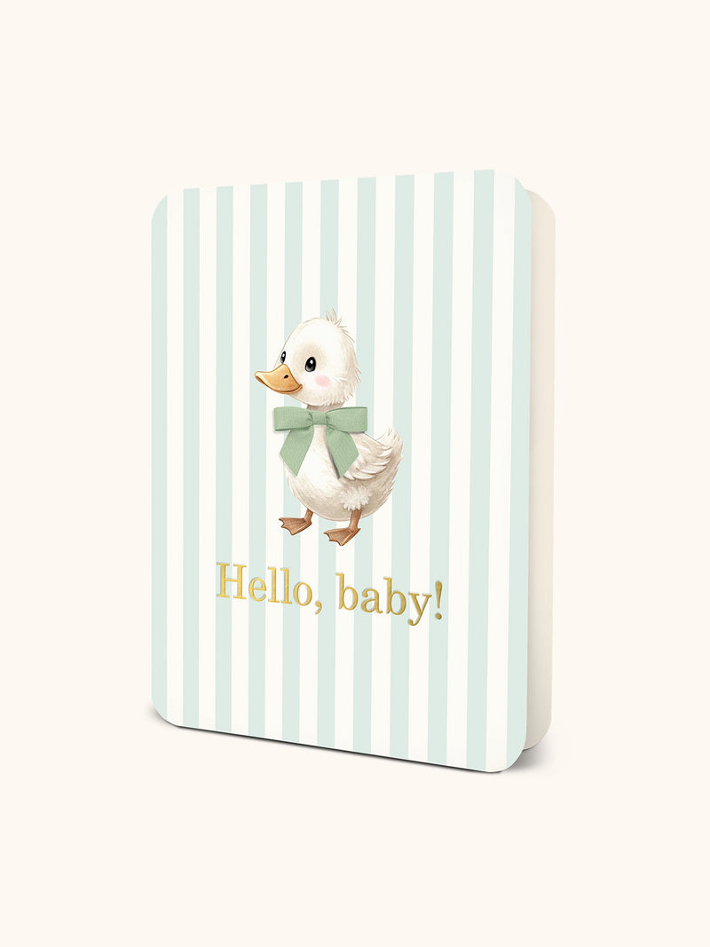Cute Waddle Baby Deluxe Greeting Card