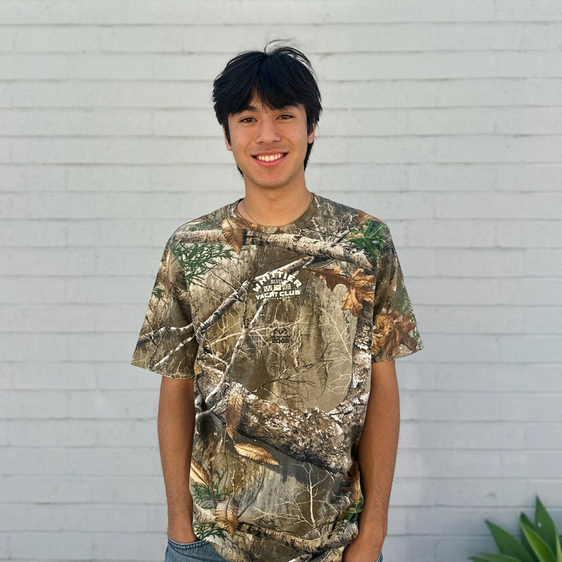 Whittier Yacht Club Nautical Flag Real Tree T-shirt