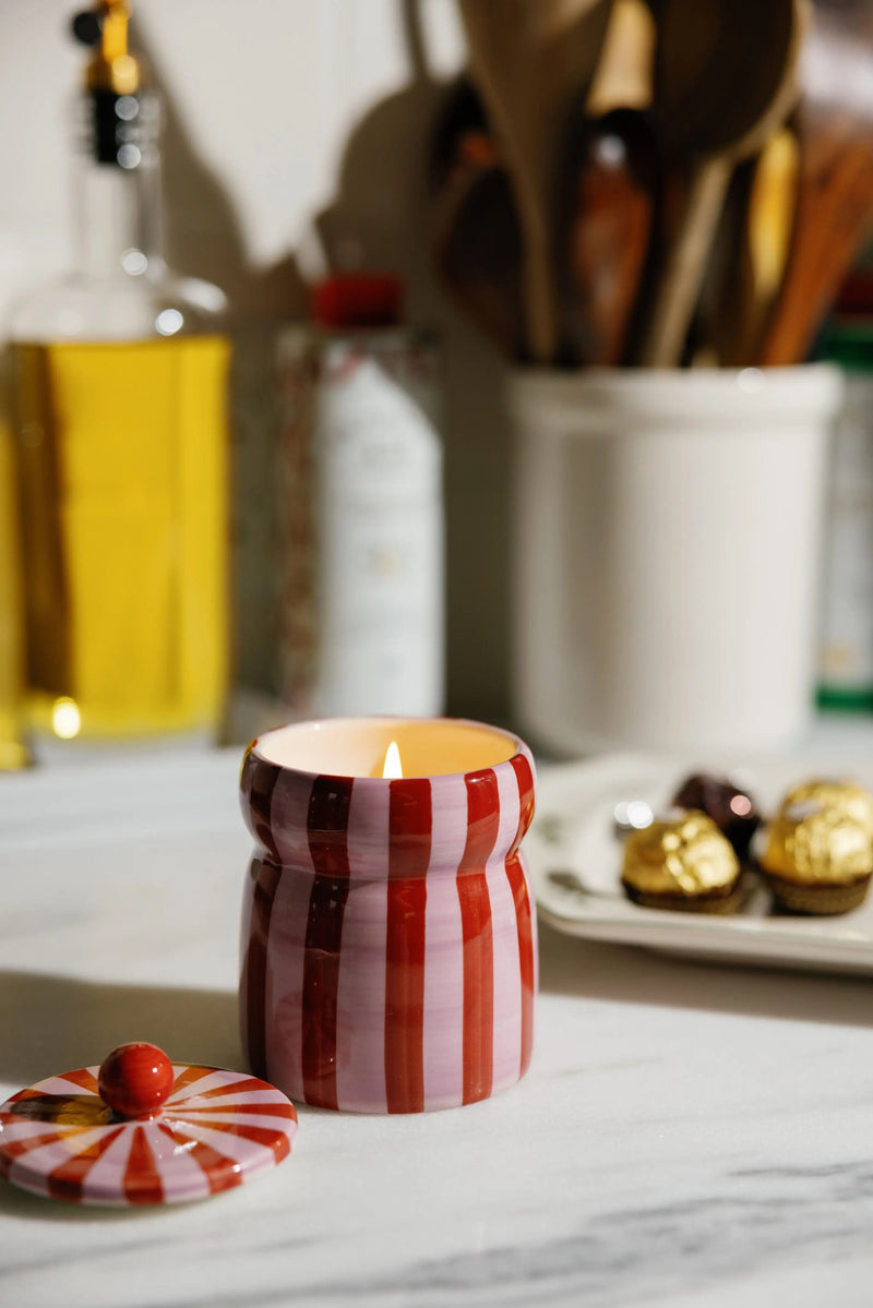 Pink Peppermint Christmas Cabana 6.5 oz Candle